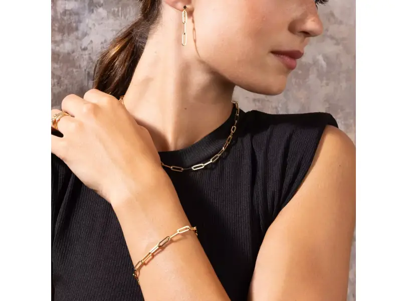 9KT YELLOW GOLD BRACELET ALESSIA BOND GIULIA ITS ME B/7